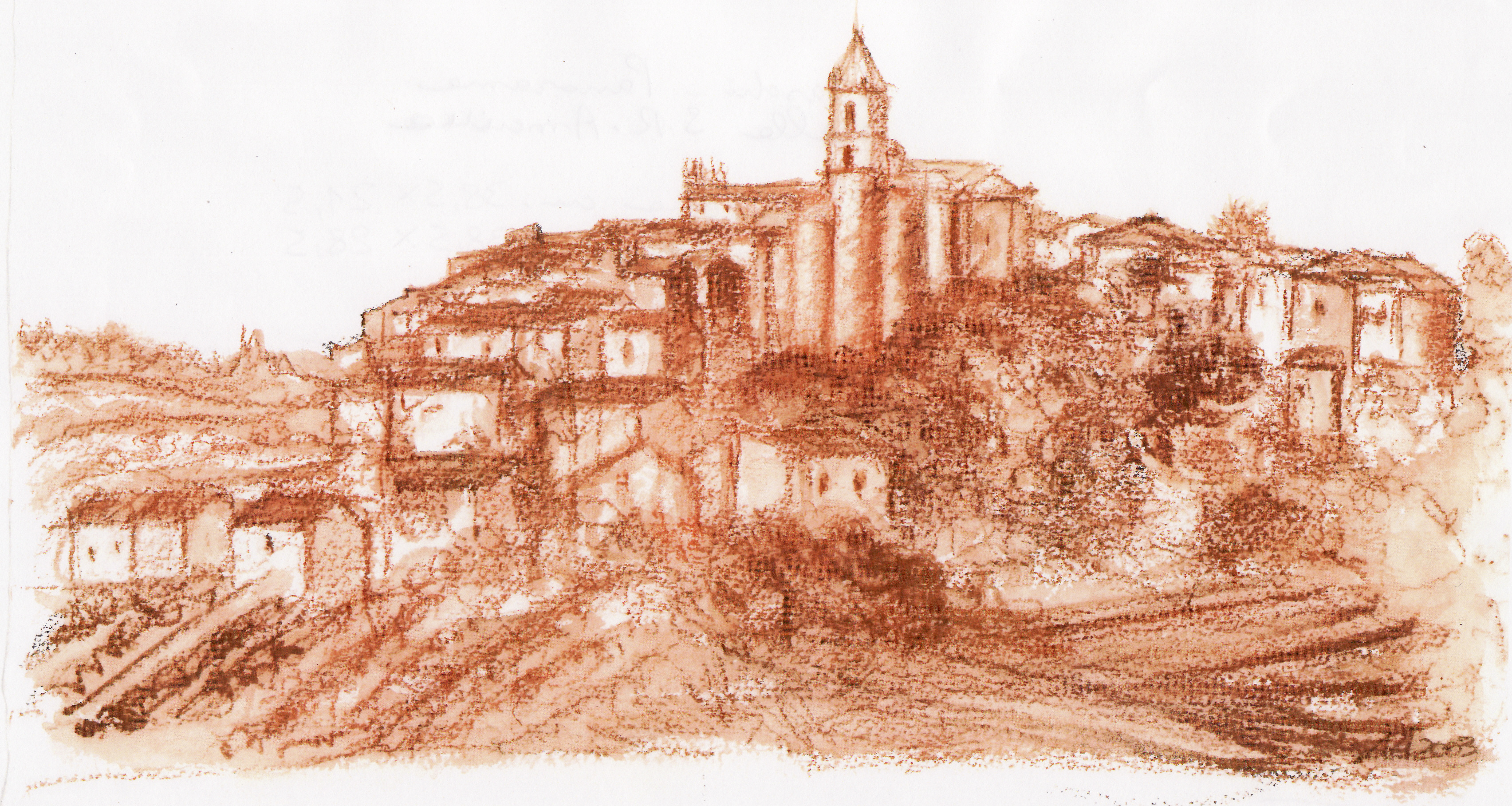 Baschi. Panorama dalla S.R. Amerina